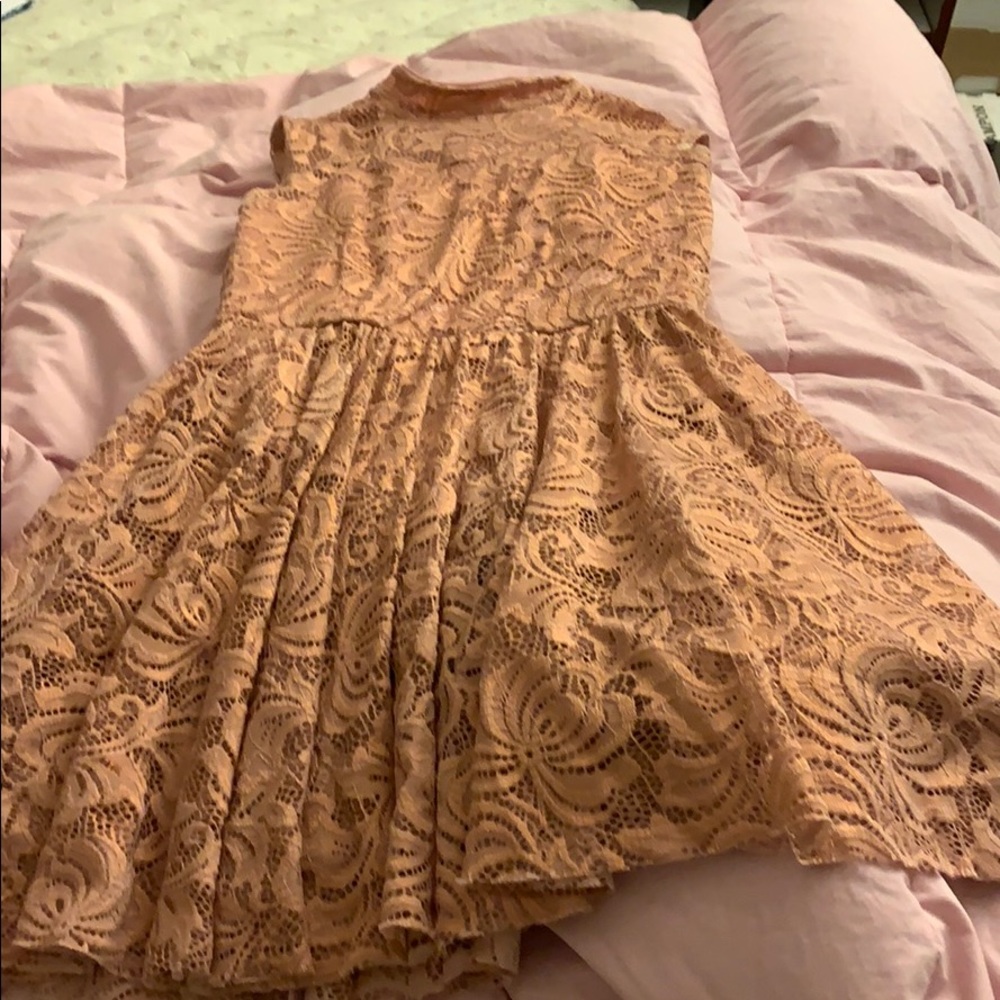 Beautiful rose gold lace dress (for dance or not)
